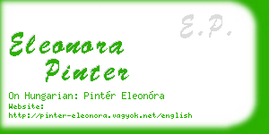 eleonora pinter business card
