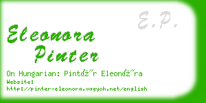 eleonora pinter business card